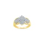 Womens 7/8 Ct. T.w. Genuine Multi-shape White Diamond Gold Engagement Ring
