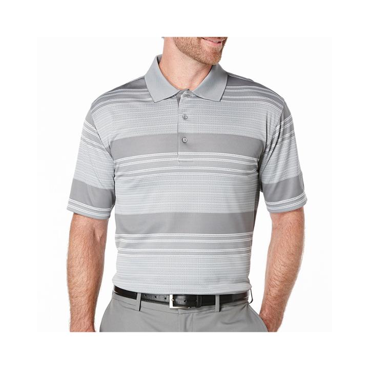 Pga Tour Short-sleeve Stripe Jacquard Polo