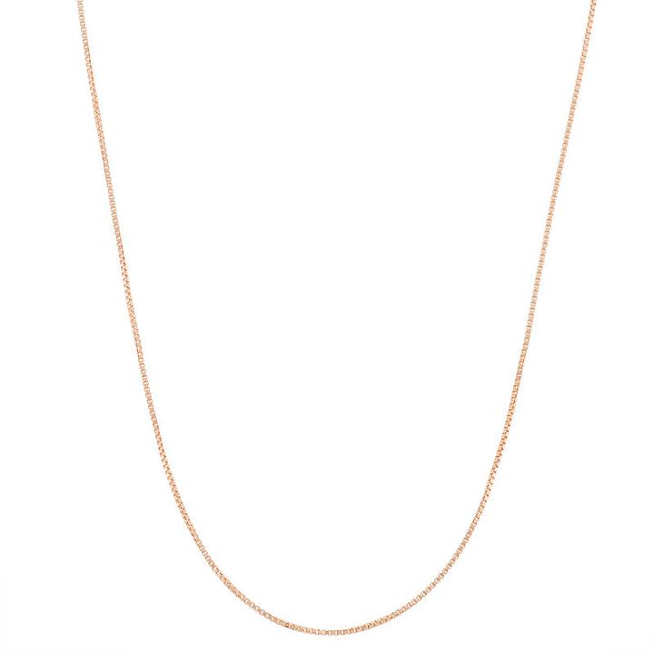Semisolid Box 23 Inch Chain Necklace