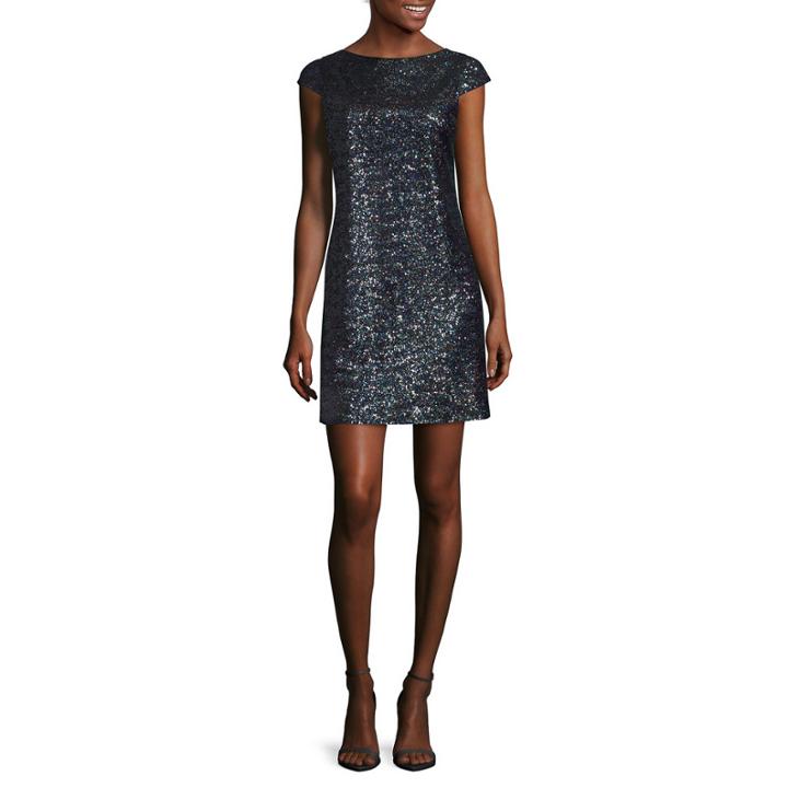 A.n.a Short-sleeve Sequin T-shirt Dress
