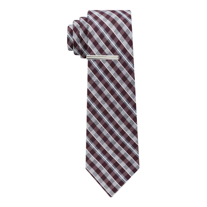 Jf J.ferrar J Ferrar Winter Formal Gingham Tie