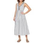 Vivi By Violet Weekend Sleeveless Stripe Maxi Dress