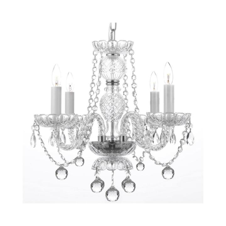 Venetian-style Crystal Chandelier With Faceted Crystal Balls
