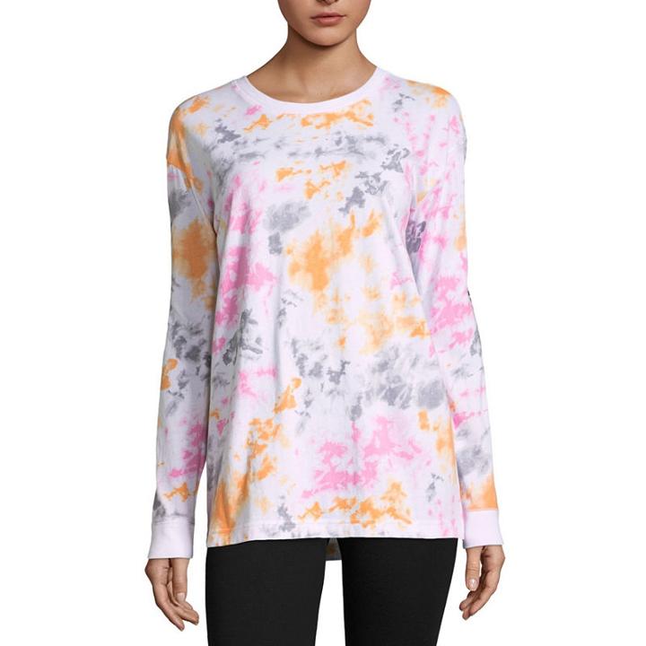 Flirtitude Long Sleeve No Days Off Graphic T-shirt - Juniors