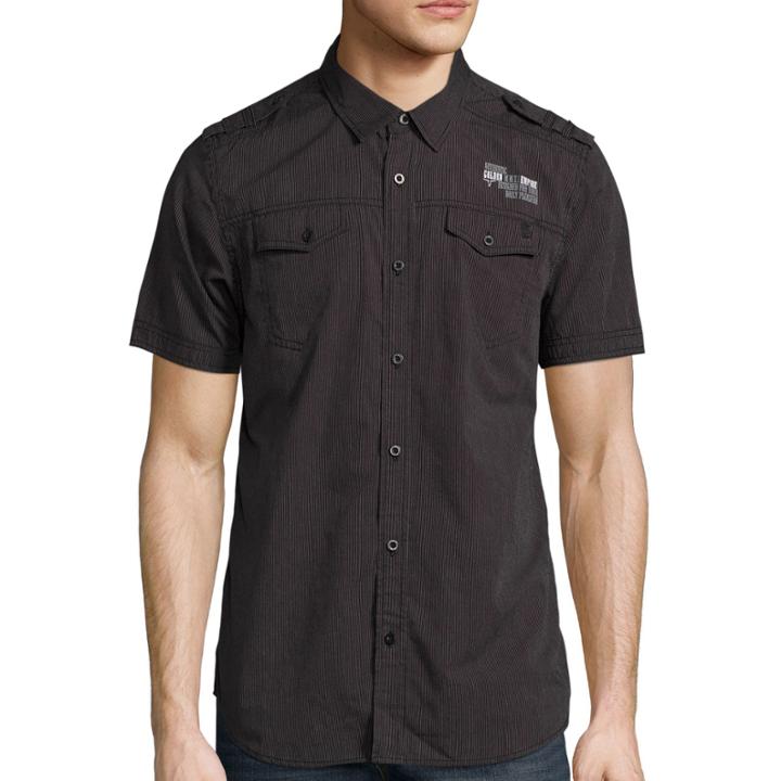 I Jeans By Buffalo Short-sleeve Meyer Woven Shirt