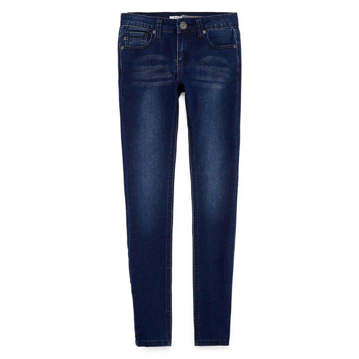 V Gold Studded Bow Pocket Skinny Jean