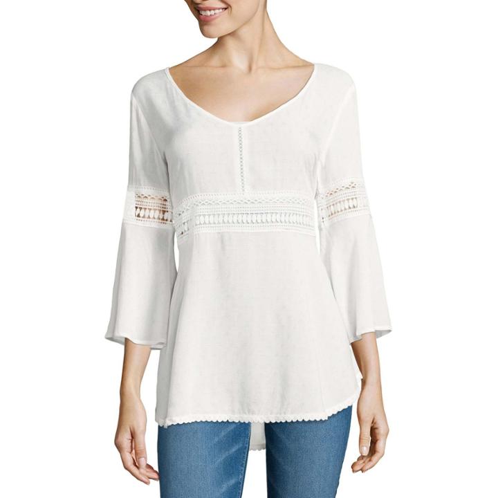 I Jeans By Buffalo Crochet Insert Top