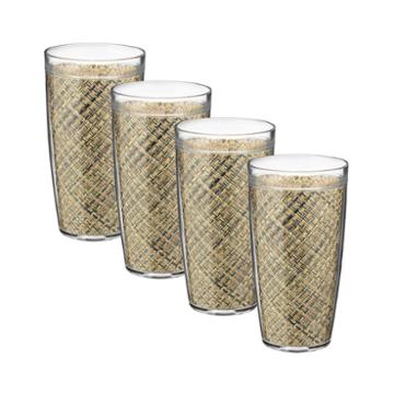 Kraftware Set Of 4 Woven 22-oz. Glasses