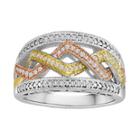 1/5 Ct. T.w. Diamond Tri-tone Ring