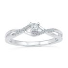 Promise My Love Womens 1/6 Ct. T.w. Multi-shape White Diamond 10k Gold Promise Ring