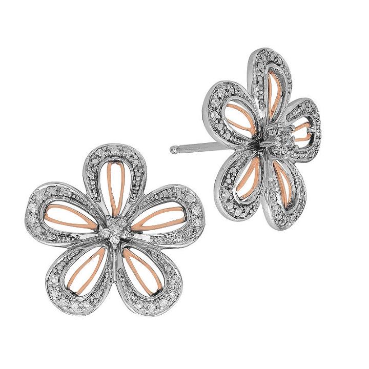 1/8 Ct. T.w. Round White Diamond Sterling Silver Stud Earrings