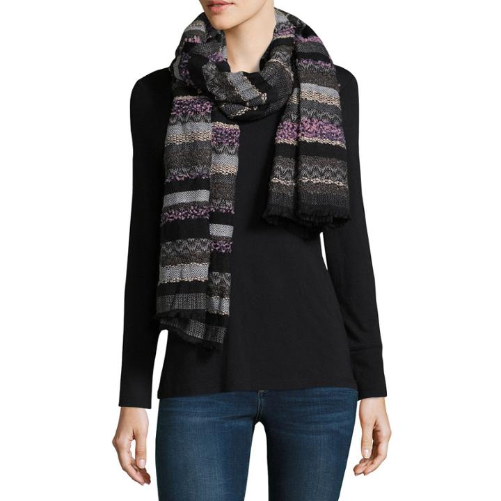 Mixit Stripe Oblong Cold Weather Scarf