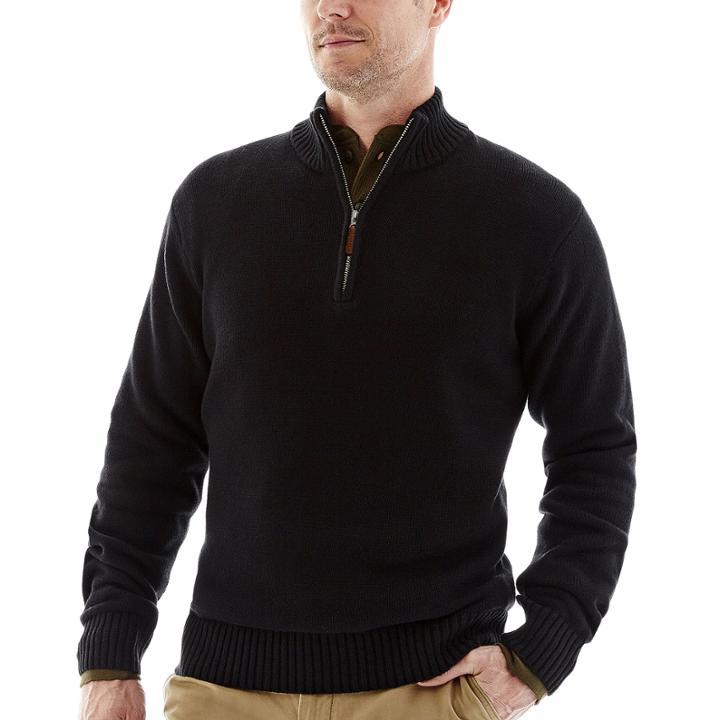 St. John's Bay Quarter-zip Sweater