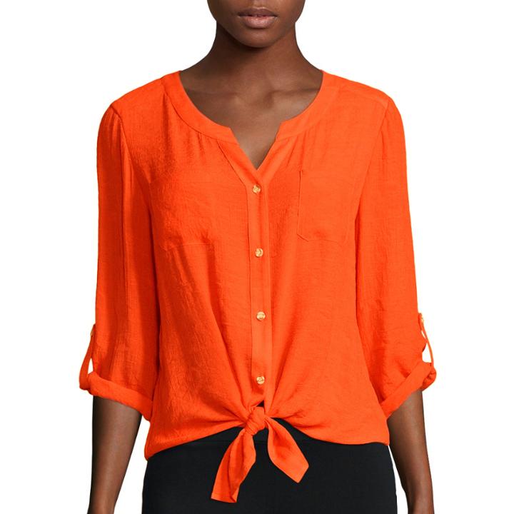 Alyx Long-sleeve Roll-cuff Gauze Top