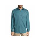 Claiborne Moden Fashion Button-front Woven-big And Tall