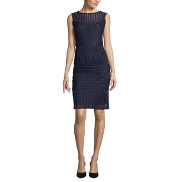 J. Taylor Sleeveless Scuba Sheath Dress
