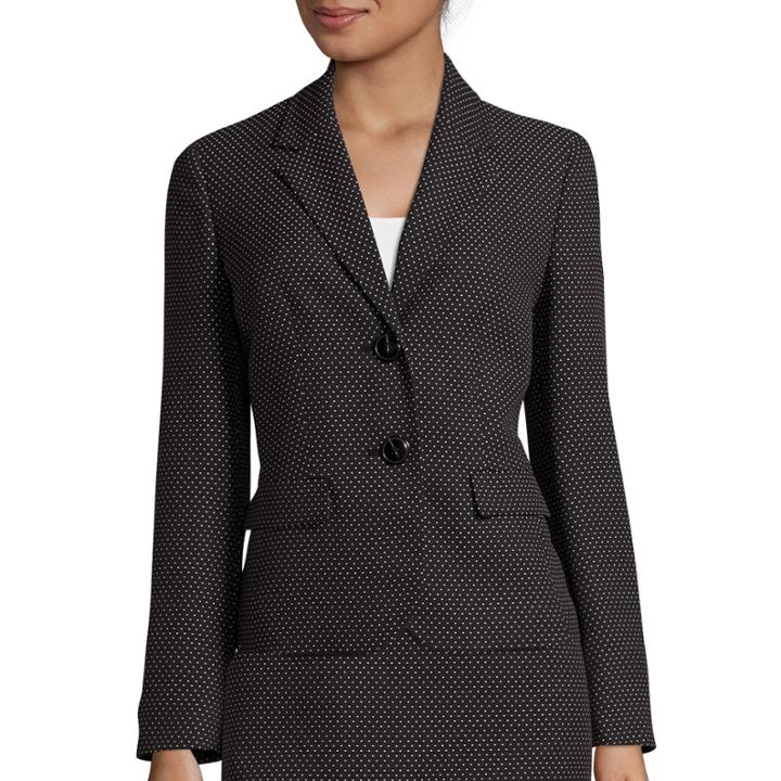 Black Label By Evan-picone Long-sleeve Pin Dot Jacket