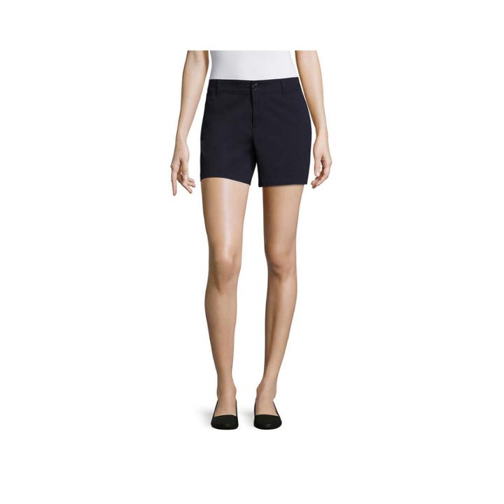 Liz Claiborne 5 Twill Chino Shorts