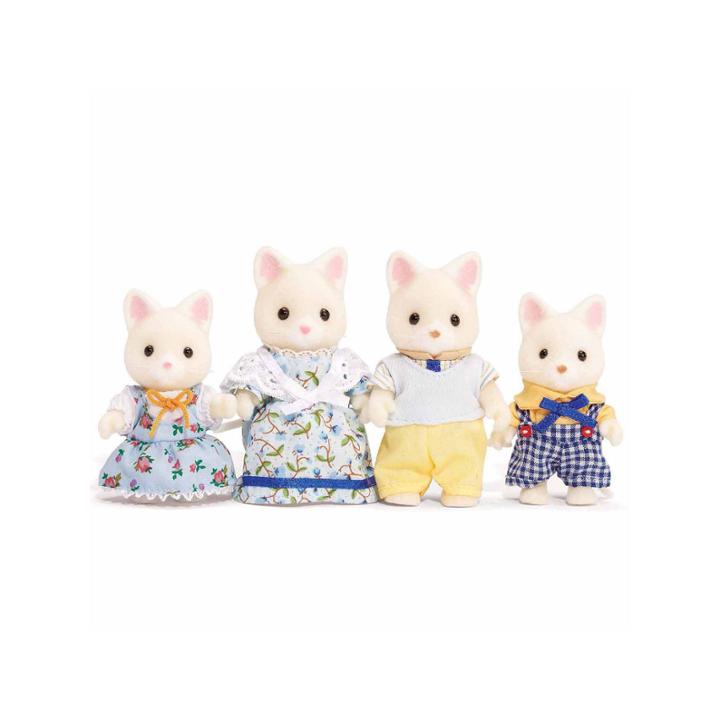 Calico Critters Of Cloverleaf Corners Silk Cat Family