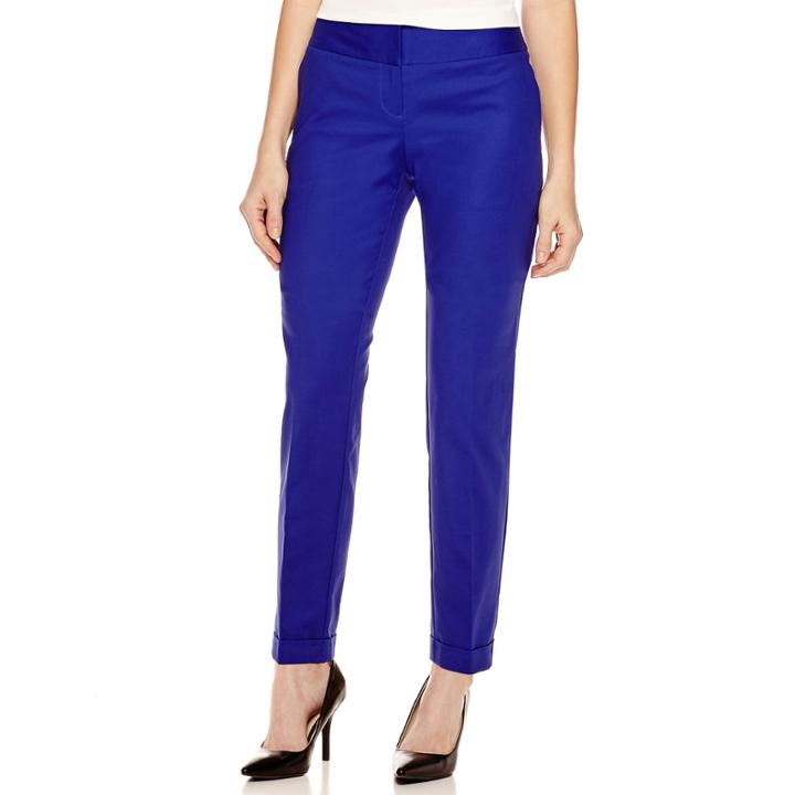 Worthington Wide-waistband Slim-fit Pants - Tall