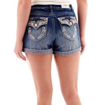 Zco Embellished Pocket Denim Shorts