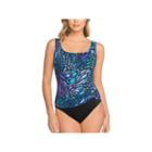 St. John's Bay Abstract One Piece Swimsuit