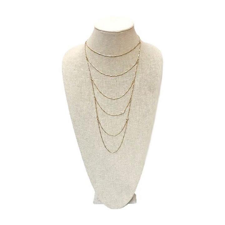 A.n.a Semisolid Bead 34 Inch Chain Necklace