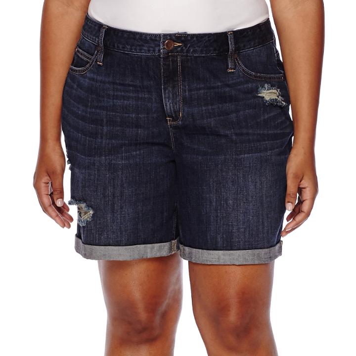 A.n.a Boyfriend Denim Shorts - Plus