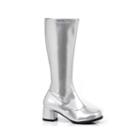 Silver Gogo Boots