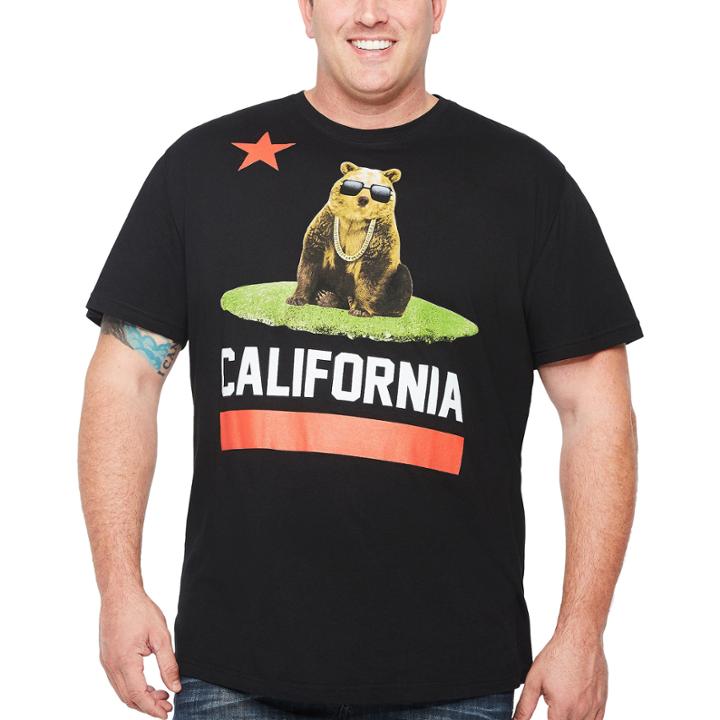 Short Sleeve Animal Graphic T-shirt-big And Tall