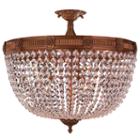 Winchester Collection 9 Light Clear Crystal Semi Flush Mount Ceiling Light