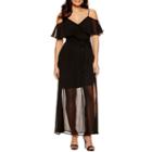 Bisou Bisou Cold Shoulder Maxi Dress
