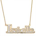 Womens 14k Two Tone Gold Over Silver Pendant Necklace
