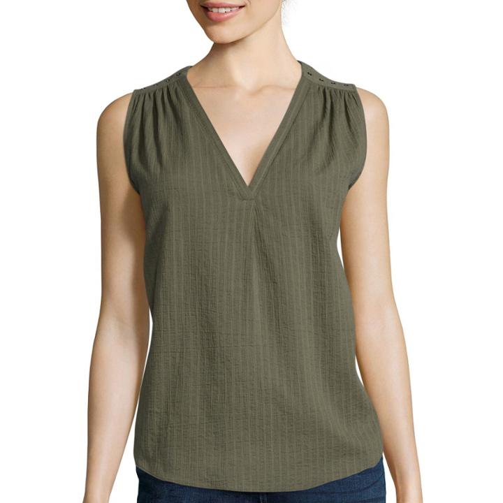 A.n.a Grommet Shoulder Tank Top