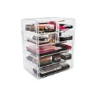 Sorbus Acrylic Cosmetics Makeup And Jewelry Storage Case Display- 3 Large And 4 Small Drawers Space- Saving