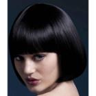 Fever Mia Short Black Wig With Bangs