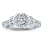 Promise My Love Womens 1/5 Ct. T.w. Genuine Diamond White Promise Ring
