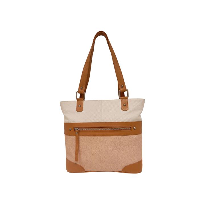 St. John's Bay Printed Leather Top-zip Tote