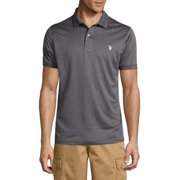 U.s. Polo Assn. Embroidered Short Sleeve Solid Polo Shirt