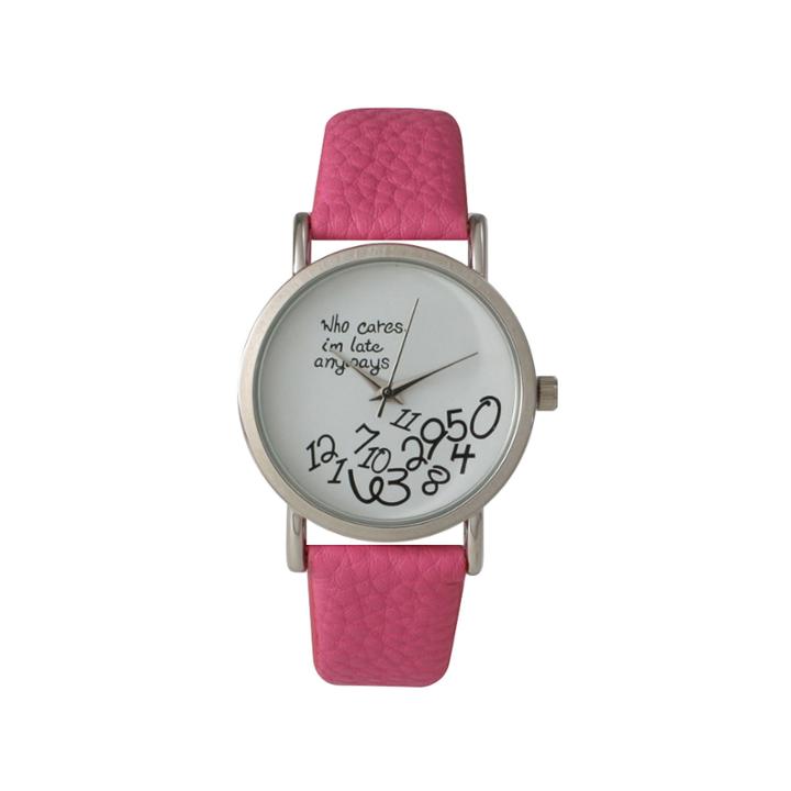 Olivia Pratt Womens Pink Strap Watch-15189bubblepink