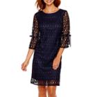 R & K Originals 3/4-sleeve Lace Shift Dress