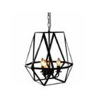 Warehouse Of Tiffany Shandie Antique Bronze Geometric Edison Chandelier With Bulbs
