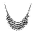 1928 Jewelry Crystal Black-tone Necklace