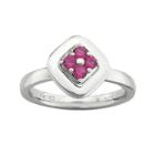 Personally Stackable Lab-created Ruby Ring