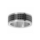 Mens Two-tone Stainless Steel Band