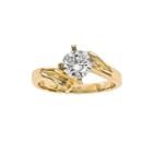 1 Ct. Diamond 14k Yellow Gold Solitaire Ring
