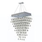 Icicle Collection 8 Light Chrome Finish And Clearcrystal Rectangle Chandelier