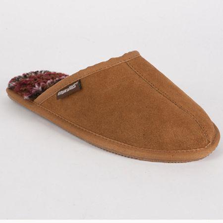 Muk Luks Dave Printed Berber Suede Slippers