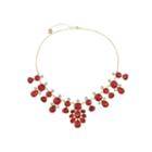 Monet Jewelry Red Statement Necklace