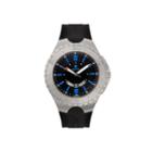 Croton Mens Black And Blue Stainless Steel Watch